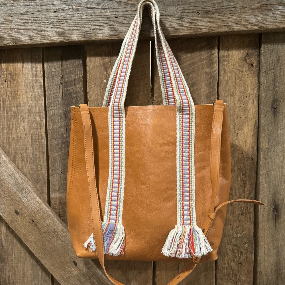 Like new Madewell bag with woven straps
